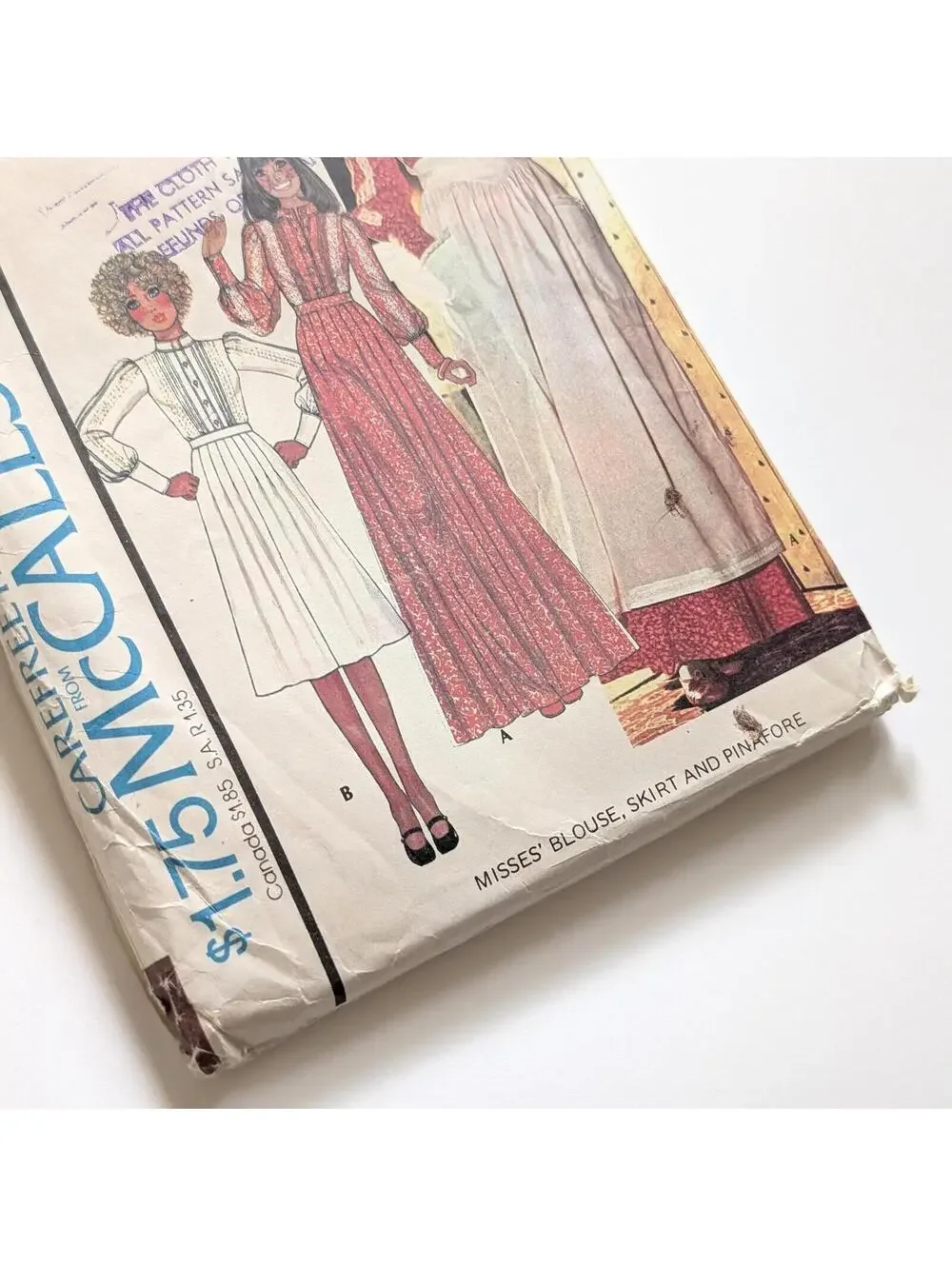1975 Vintage McCall's Laura Ashley 4749 Sewing Pattern